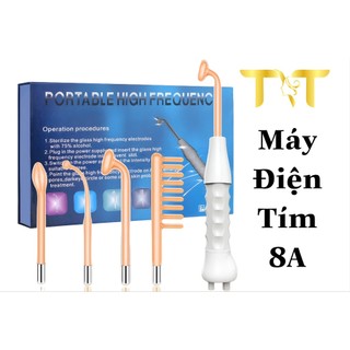 Máy điện tím 8a, sát khuẩn cầm tay sau nặn mụn dùng trong spa thẩm mỹ viện