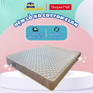 [ Tặng 2 Gối ] Đệm Lò Xo Khách Sạn Cotton Elan Giao Ngay