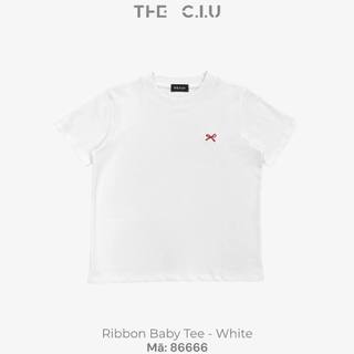 Áo thun babytee basic phối nơ THE C.I.U - Ribbon Baby Tee