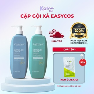  Bộ gội xả nuôi dưỡng và chăm sóc tóc mềm mượt Easycos 800ml