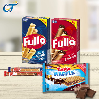 Bộ fullo sô cô la tiện lợi: 1 hộp fullo sô cô la 5 cây + 1 hộp fullo vanila 5 cây + 1 gói tango 48g
