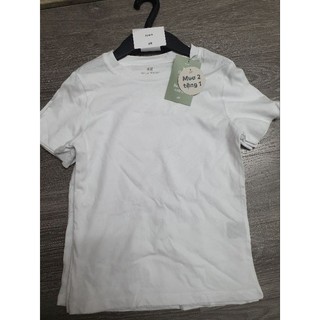 Áo phông màu trắng HM H&M auth cho bé 4-16y