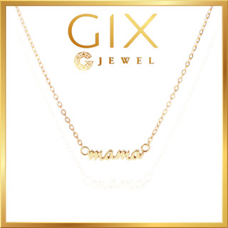 Dây chuyền bạc 925 cao cấp mặt khắc chữ Mama tinh xảo Gix Jewel DC32