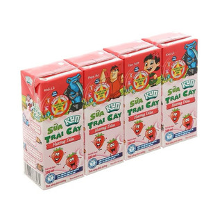 Thùng Sữa trái cây Kun đủ vị 180ml date mới