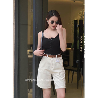 Áo dây cổ vuông phối ren