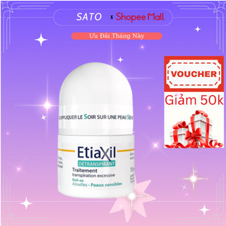 Lăn khử mùi Etiaxil hỗ trợ cải thiện mùi hôi hiệu quả dành cho da nhạy cảm chính hãng Pháp 15ml