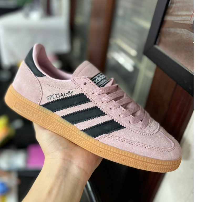 Giầy Thể Thao Adidas Handball Spezial Clear Pink Màu Hồng Nhạt Cực Đẹp Full Box