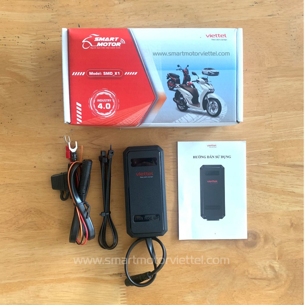 Định vị xe máy Viettel phiên bản X1 - Định vị, giám sát vị trí xe chính xác, bao gồm Sim 12  Tháng