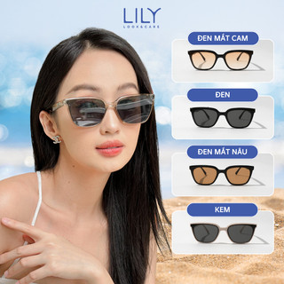Kính mát thời trang nam nữ LILYEYEWEAR mắt chống UV400 chống bụi đi đường kiểu dáng phong cách 2343