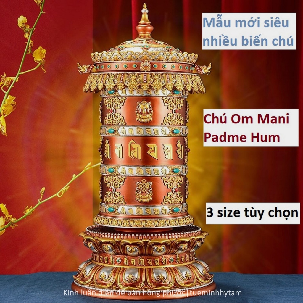 Kinh Luân Điện Để Bàn Nhiều Biến Om Mani Padme Hum Pháp Bảo Mật Tông