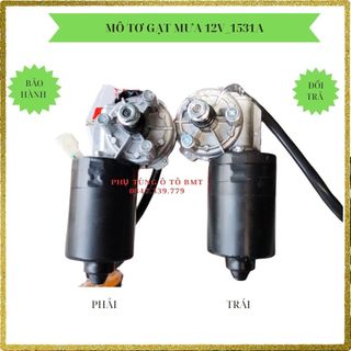 Mô tơ gạt mưa, củ gạt mưa loại 12v-50w, 3 chân bắt: tâm ốc 44x44x44, chân f9, mã số 1531a