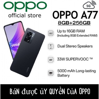 điện thoại Oppo A77 5G 2sim ram 8+3G rom 256G máy Chính Hãng, Bảo hành 12 tháng