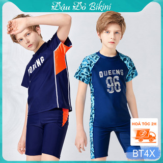 Bộ đồ bơi cho bé trai 14-63kg, đủ cỡ size, thời trang, trẻ trung mạnh mẽ, chất thun bơi lạnh chống nắng, mau khô | BT42