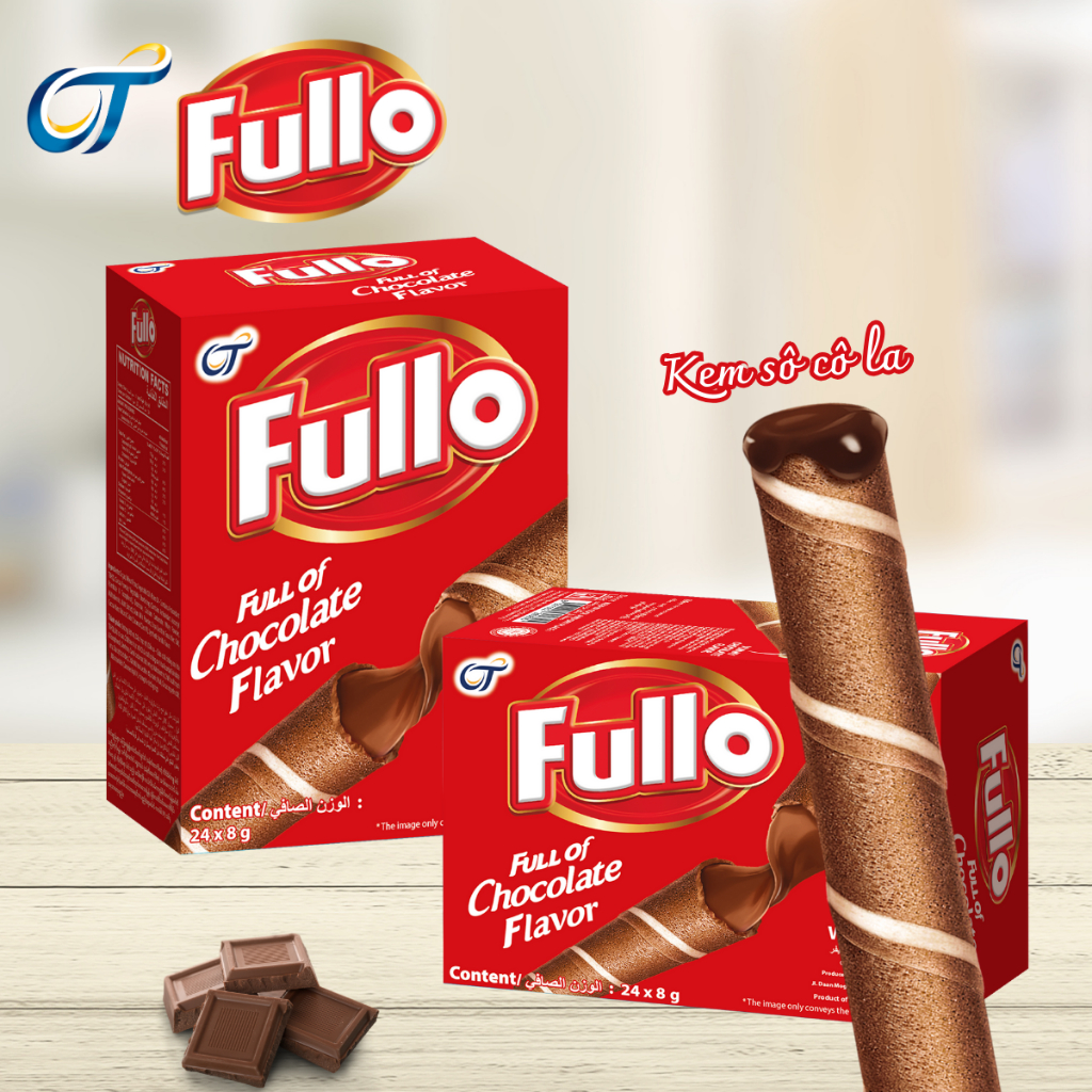 Combo 2 Hộp Bánh Quế Fullo Vị Socola  ( 24 thanh/1 hộp)