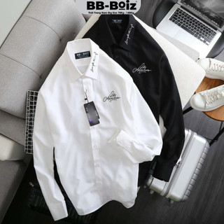 [BigSize] ÁO SƠ MI TAY DÀI Nam BB-Boiz Form BigSize 70-130kg | Thiêu Chữ Ký