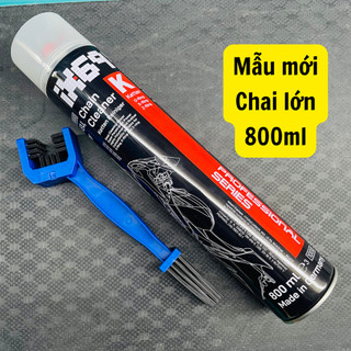 Combo xịt rửa sên voltronic ix69 jumbo 800ml vệ sinh sên + bàn chải sên 3d