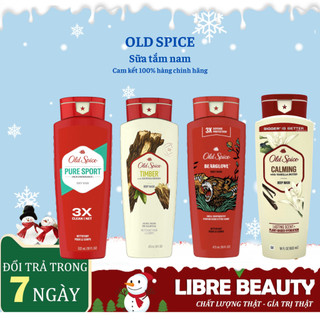 Sữa tắm nam Gel Old Spice 473ml Timber Bearglove Fiji Wolfthorn Pure Sport Fresh Tắm gội 2in1 532ml Made in USA