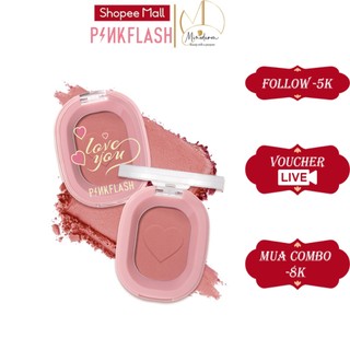 Phấn má hồng PINKFLASH trang điểm làm đẹp 11 màu tùy chọn cho mọi tone da 30g F01