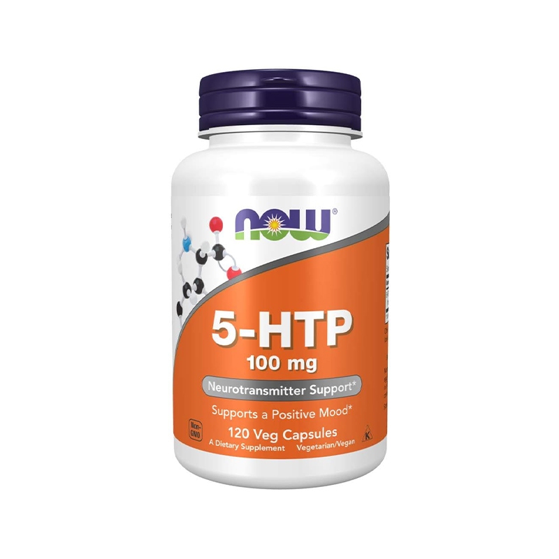 NOW 5-HTP 100MG Giảm Căng Thẳng, Nâng Cao Chất Lượng Giấc Ngủ