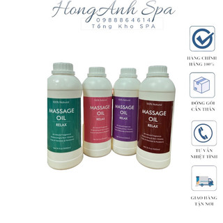 Tinh Dầu massage Body 1000ML Thiên Nhiên Mẫu Mới 2023