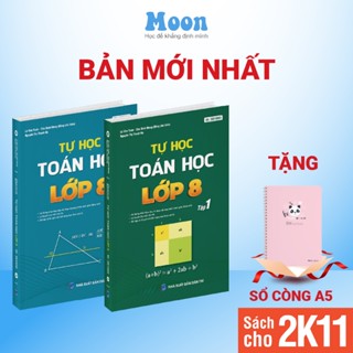 Sách toán lớp 8 chương trình mới Moonbook, sách ID tự học toán kết nối tri thức, cánh diều, chân trời sáng tạo