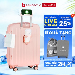 Vali Du Lịch Bamozo 8812 Thời Trang Size 20/24inch, ABS Cao Cấp Bảo Hành 5 Năm - Lỗi 1 Đổi 1 Trong 30 Ngày