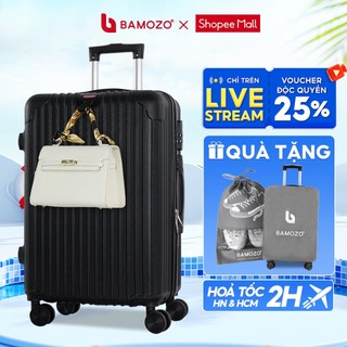 Vali Du Lịch Bamozo 8801 Size 20/24 Chất Liệu Nhựa ABS+PC Cao Cấp Bền Đẹp Bảo Hành 5 Năm - Lỗi 1 Đổi 1 Trong 30 Ngày
