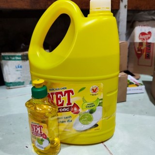 Nước rửa chén Net chanh 3.8kg + 250g siêu đậm đặc