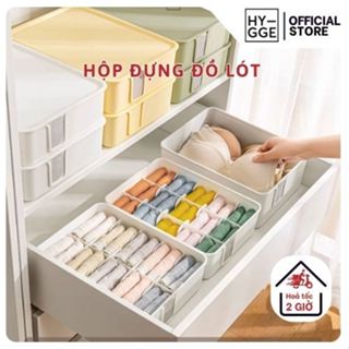 Hộp Nhựa Đựng Đồ Lót Có Khay Chia Nhiều Ngăn Có Nắp Đa Năng | Khay Đựng Quần Áo, Tất Vớ Tiện Lợi