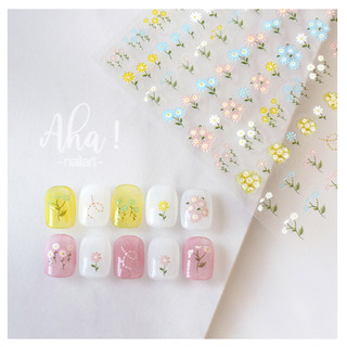 Sticker nail 5d hoa trang trí móng mã mới