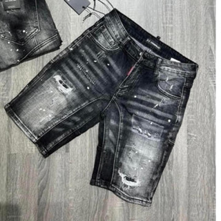 quần short jean nam đen xanh khóa kéo lệch thêu logo nhiều mẫu mới hot nhất,vải jean dày mềm kiểu dáng trẻ trung