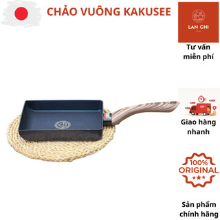 Chảo chống dính chiên trứng cuộn vuông KAKUSEE, chảo chiên trứng KAKUSEE Nhật, chảo vuông bếp từ