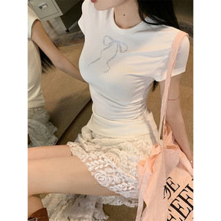 | BIGSIZE AHOLASHOP| Áo babytee nơ đính đá siêu hack dáng ( có bigisize)