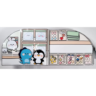 (SÁCH SQUISHY NHỒI BÔNG) Tiệm làm slime sách búp bê giấy