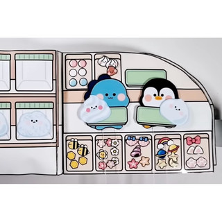 (SÁCH SQUISHY NHỒI BÔNG) Tiệm làm slime sách búp bê giấy