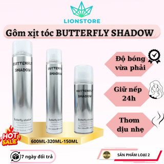 Gôm xịt tóc nam tạo kiểu BUTTERFLY SHADOW 600ml,320ml,150ml loại 2 giá cực tốt