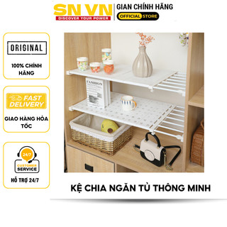 Kệ Đa Năng Chia Ngăn Tủ Thông Minh, Ngăn Tủ Giày, Tủ Bếp, Chia Vách Ngăn Không Cần Khoan, Không Bắt Vít