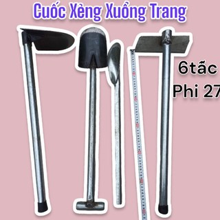 Combo Cuốc Xẻng Xuổng Trang bốn món dụng cụ làm vườn dài 6 tấc tiện dung