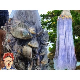 Lưới bắt cá 3 màn,khổ cao 80cm,dài 100 mét,mắt lưới từ 3phân rưỡi đến 7 phân