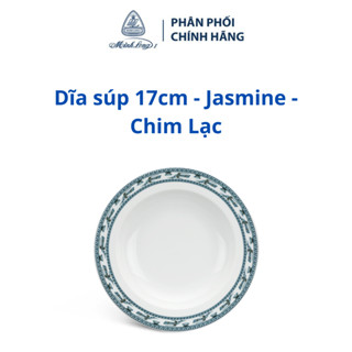 Dĩa Súp 17cm, 20cm, 23cm – Jasmine – Chim Lạc - Gốm sứ cao cấp Minh Long I
