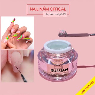 Gel nặn đa năng, gel nổi tạo hình 3D trang trí nail Russian hũ 15g