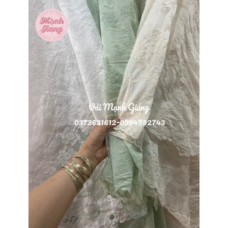 Tơ Nhật thêu hoa dây