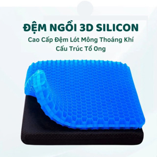 Đệm lót ghế, ngồi 3D thoáng khí 2 Lớp cao su non, tổ ong văn phòng, chống ê mông mỏi lưng ( Hàng Tốt )
