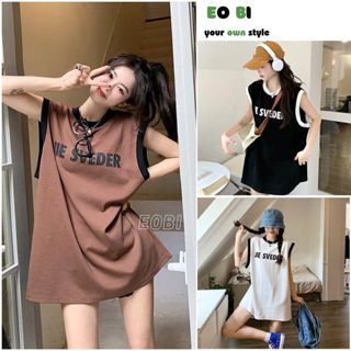 Áo thun 3 lỗ thể thao phối viền dáng rộng oversize, Áo tanktop thời trang unisex 3 màu siêu hot - EOBI