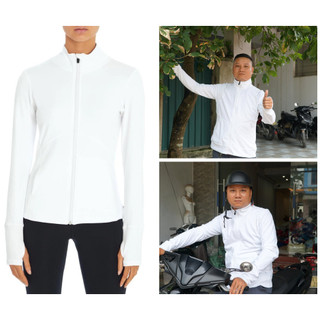 Áo chống nắng thể thao, áo golf,hể thao ngoài trời dài tay màu trắng hàng của Xersion