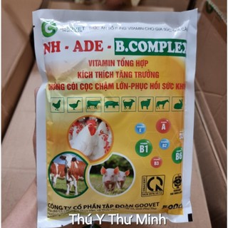 Vitamin tổng hợp nh-ade-b.complex mau phục hồi, chống còi, mau lớn gói 500g