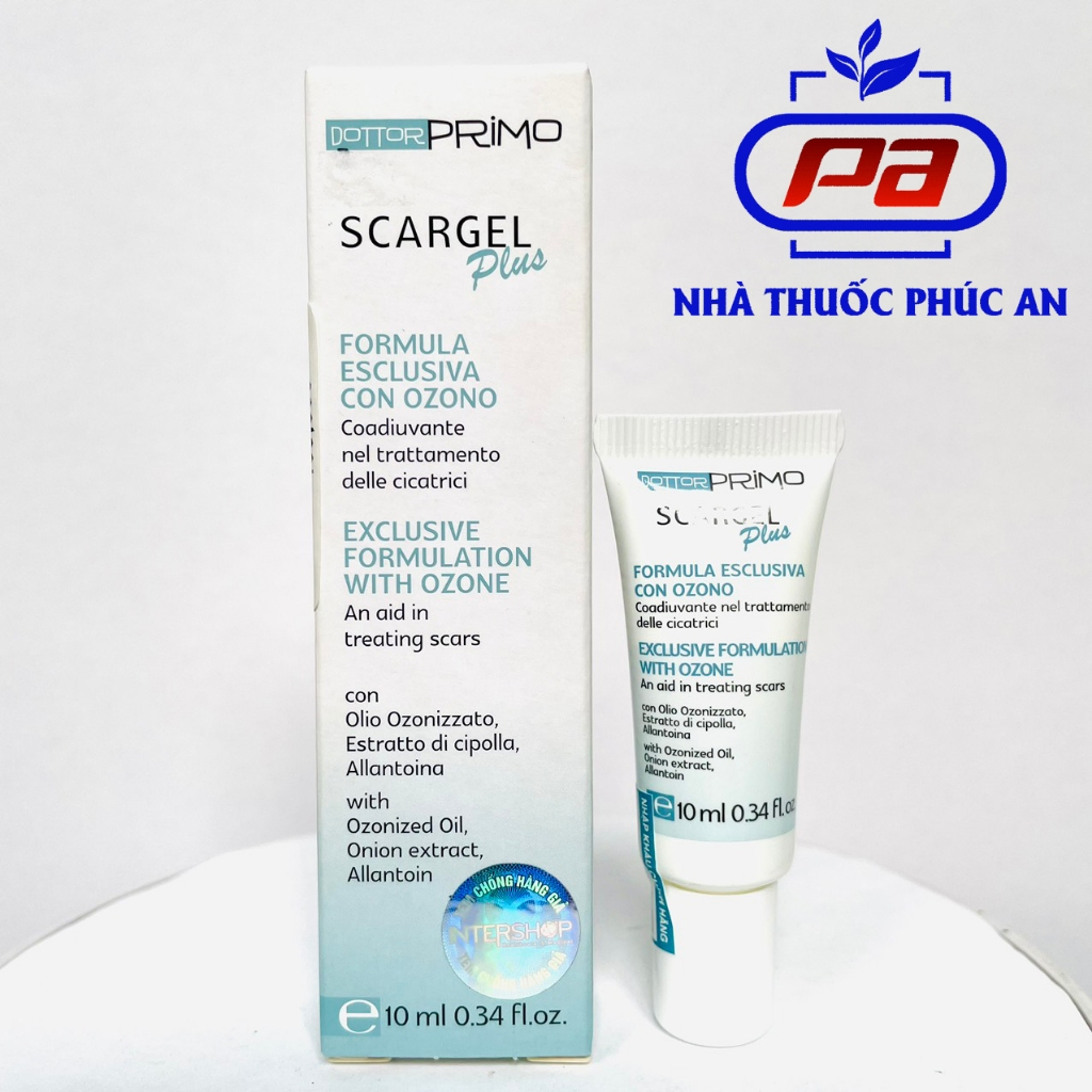 Kem hỗ trợ làm mờ sẹo DottorPrimo Scargel Plus tuýp 10ml - dùng được khi vết thương còn ướt