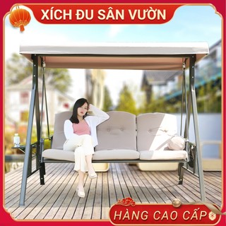 Xích đu sân vườn cao cấp, Ghế xích đu ngoài trời, Xích đu nhập khẩu chất liệu thép sơn tĩnh điện