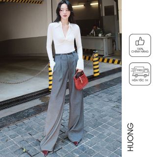  Quần suông ống đứng xếp ly HUONG BOUTIQUE HBQ104 