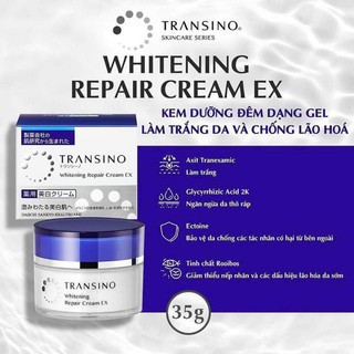 Kem Dưỡng Đêm Transino Whitening Repair Cream 35g - dưỡng da cho da thâm nám số 1 Nhật Bản